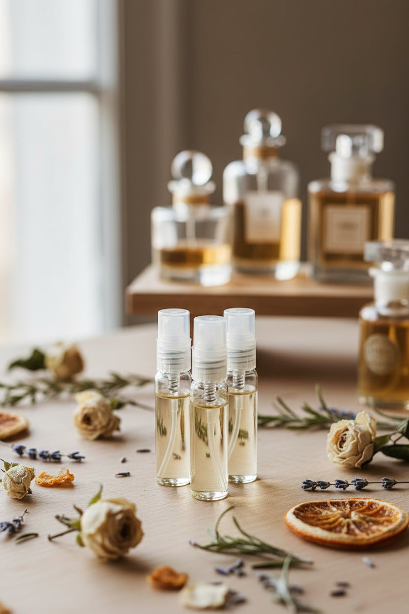 Fragrance Tester Kit (.07 fl oz each) Choose any 3 fragrances (Redeemable on next order of full size fragrance)
