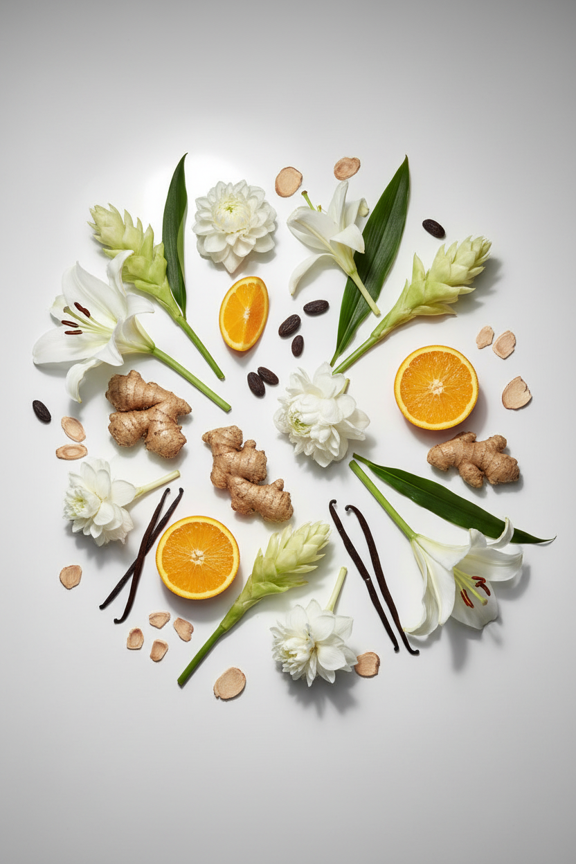 Lily-Rose Botanicals Flatlay