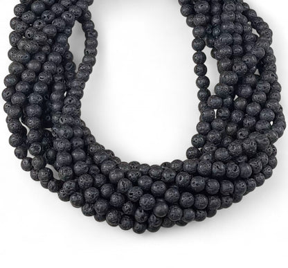 Black Lava Stone, Round-0