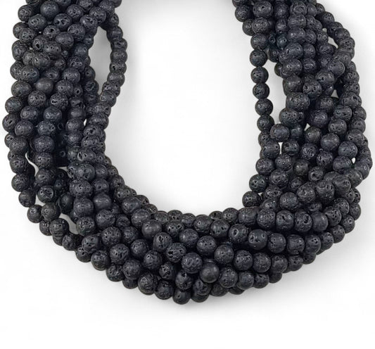 Black Lava Stone, Round-0