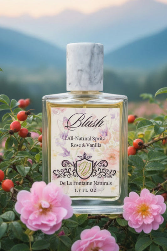 Rose and vanilla all-natural spritz