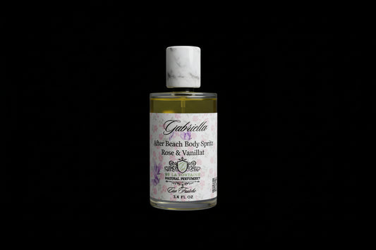 Rose and vanilla synthetic-free clean body spritzer