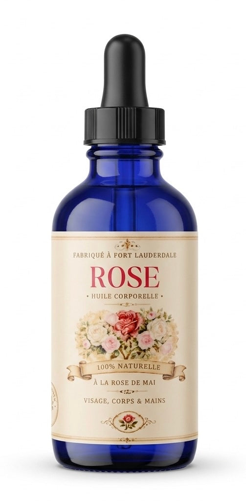 Vintage Rose Floral All-natural Body Oil 3.4 fl oz