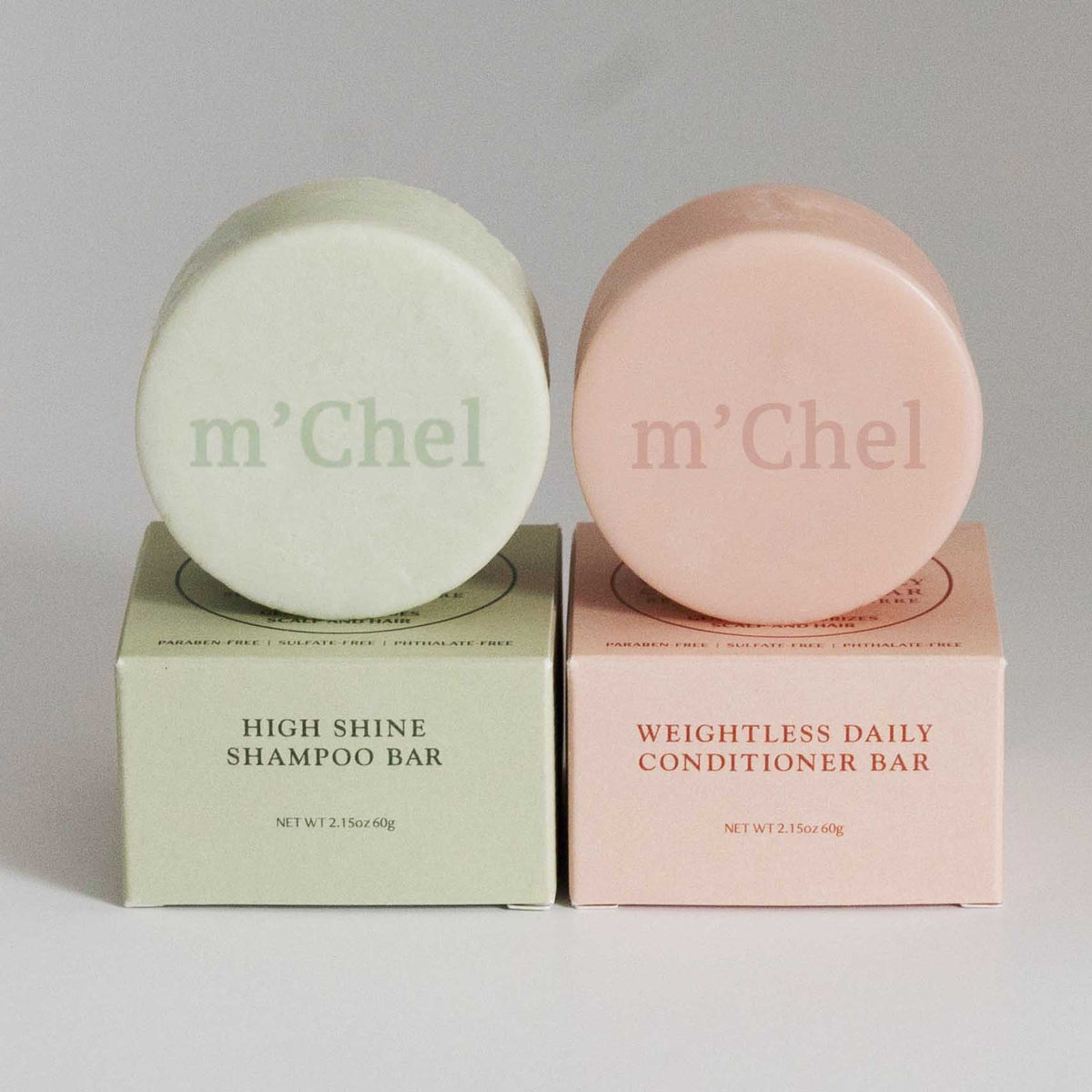 High Shine Shampoo + Weightless Daily Conditioner Bars Bundle-0