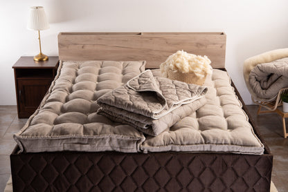 Natural linen quilt - Blanket for All season-2