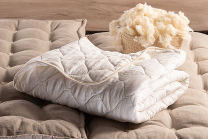 Natural linen quilt - Blanket for All season-3